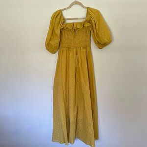 Half Sleeve Cotton Ruffled Vintage Elegant Backless A Line Flowy Long Dresses